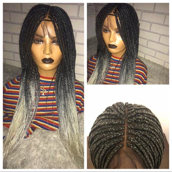 Box braids full lace wig-ombré - Picture 1 of 4